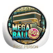 First Person Mega Ball card-and-table