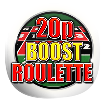 20p Boost Roulette card-and-table